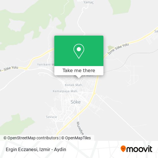 Ergin Eczanesi map