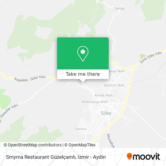 Smyrna Restaurant Güzelçamlı map