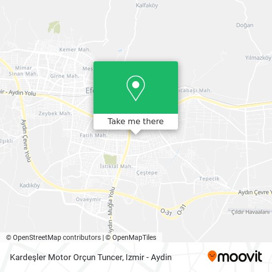 Kardeşler Motor Orçun Tuncer map