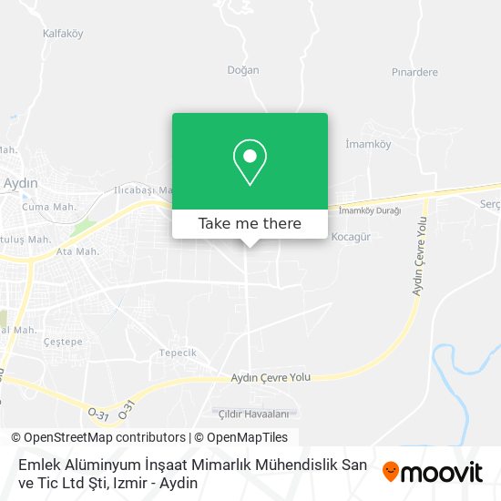 Emlek Alüminyum İnşaat Mimarlık Mühendislik San ve Tic Ltd Şti map