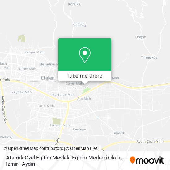 Atatürk Özel Eğitim Mesleki Eğitim Merkezi Okulu map