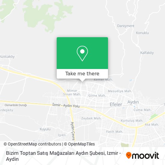 Bizim Toptan Satış Mağazaları Aydın Şubesi map
