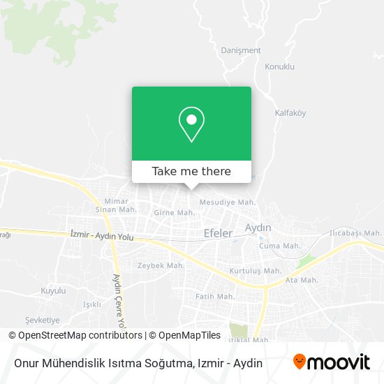 Onur Mühendislik Isıtma Soğutma map