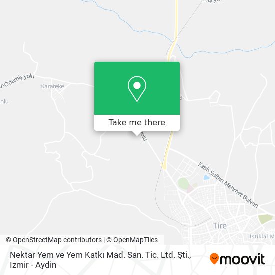 Nektar Yem ve Yem Katkı Mad. San. Tic. Ltd. Şti. map