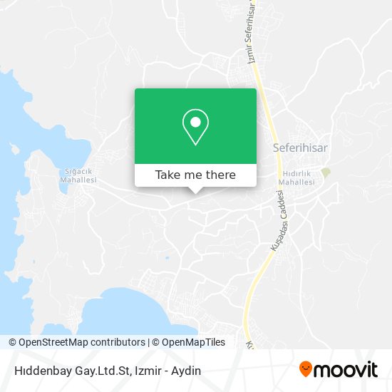 Hıddenbay Gay.Ltd.St map