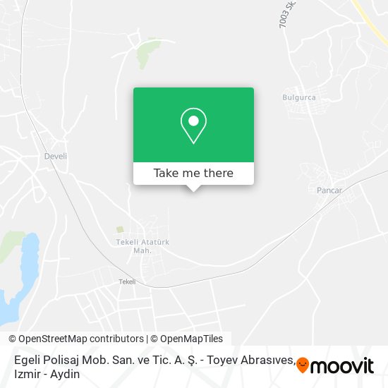 Egeli Polisaj Mob. San. ve Tic. A. Ş. - Toyev Abrasıves map