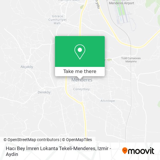 Hacı Bey İmren Lokanta Tekeli-Menderes map