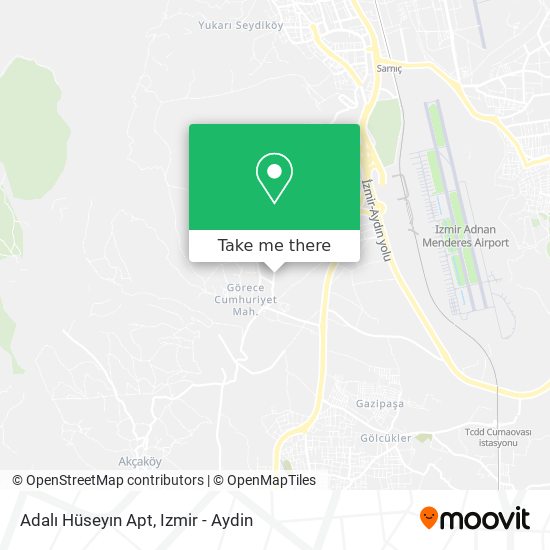 Adalı Hüseyın Apt map