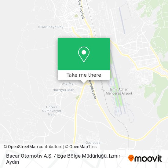 Bacar Otomotiv A.Ş. / Ege Bölge Müdürlüğü map