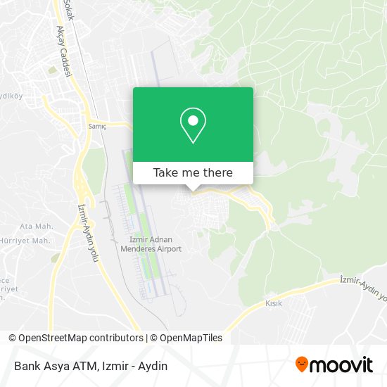 Bank Asya ATM map