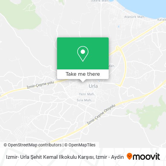 Izmir- Urla Şehit Kemal Ilkokulu Karşısı map