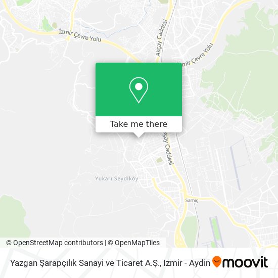 Yazgan Şarapçılık Sanayi ve Ticaret A.Ş. map