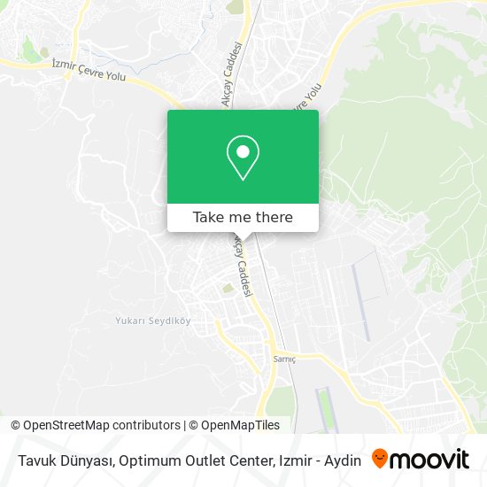 Tavuk Dünyası, Optimum Outlet Center map