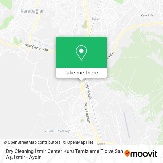 Dry Cleaning İzmir Center Kuru Temizleme Tic ve San Aş map