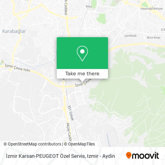 İzmir Karsan-PEUGEOT Özel Servis map
