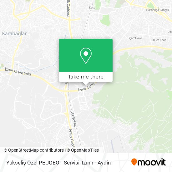 Yükseliş Özel PEUGEOT Servisi map