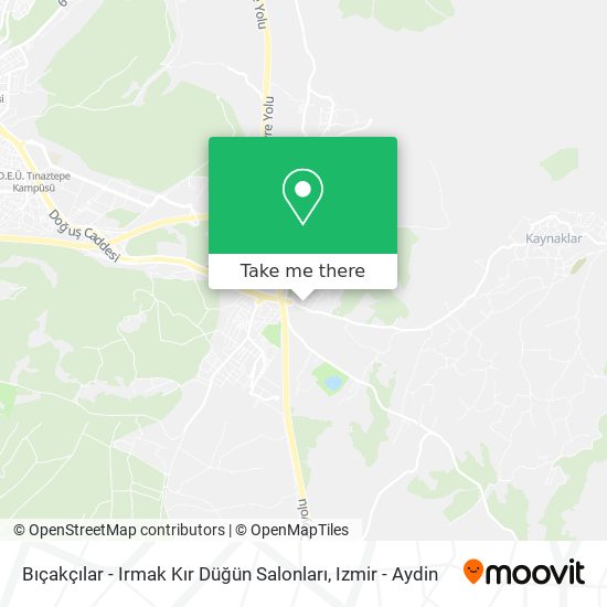 Bıçakçılar - Irmak Kır Düğün Salonları map