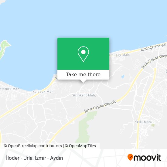 İloder - Urla map