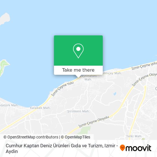 Cumhur Kaptan Deniz Ürünleri Gıda ve Turizm map