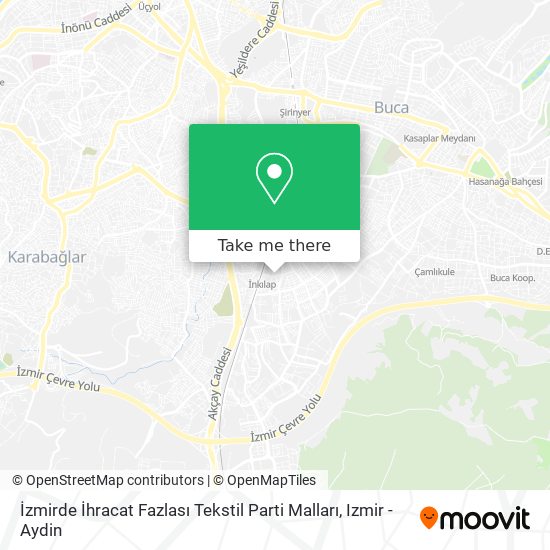 İzmirde İhracat Fazlası Tekstil Parti Malları map