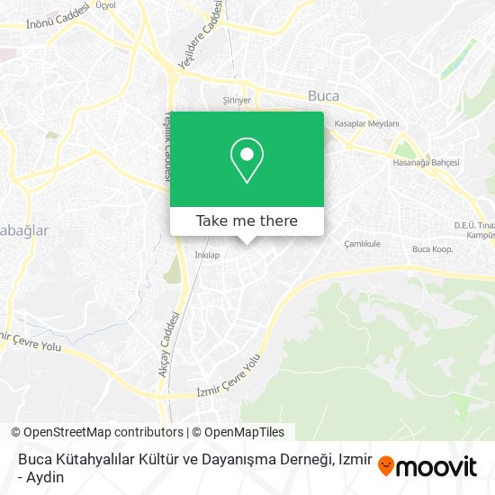 Buca Kütahyalılar Kültür ve Dayanışma Derneği map