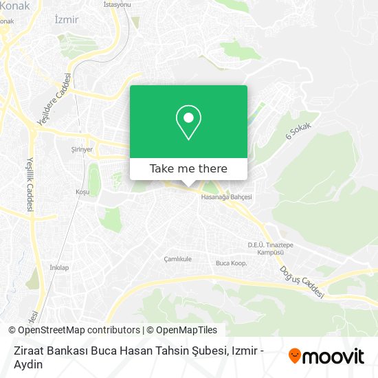 Ziraat Bankası Buca Hasan Tahsin Şubesi map