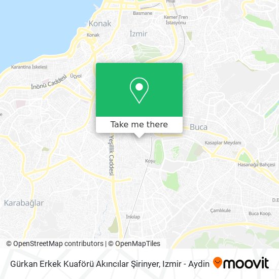 Gürkan Erkek Kuaförü Akıncılar Şirinyer map