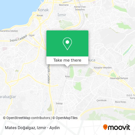 Mates Doğalgaz map