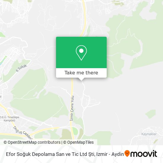 Efor Soğuk Depolama San ve Tic Ltd Şti map