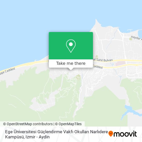 Ege Üniversitesi Güçlendirme Vakfı Okulları Narlıdere Kampüsü map