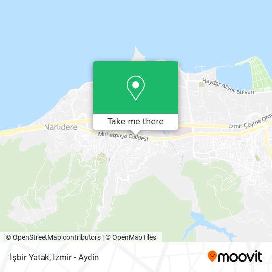 İşbir Yatak map
