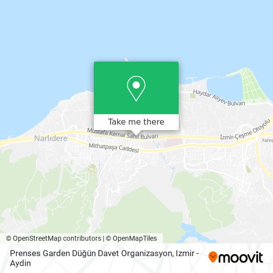 Prenses Garden Düğün Davet Organizasyon map