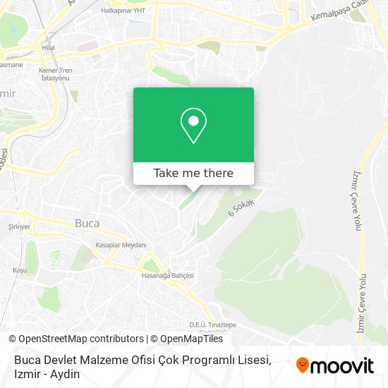 Buca Devlet Malzeme Ofisi Çok Programlı Lisesi map