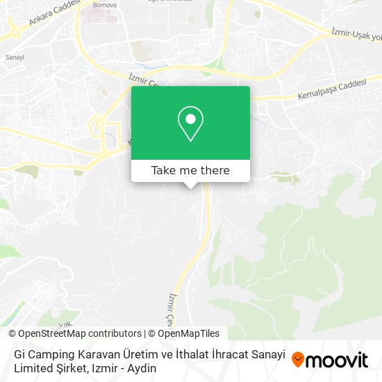 Gi Camping Karavan Üretim ve İthalat İhracat Sanayi Limited Şirket map