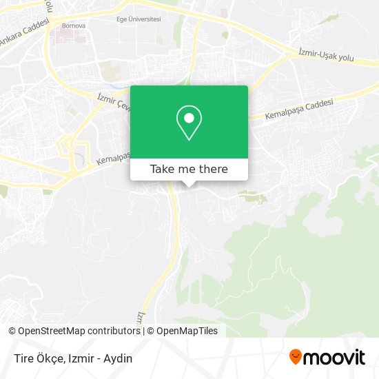 Tire Ökçe map