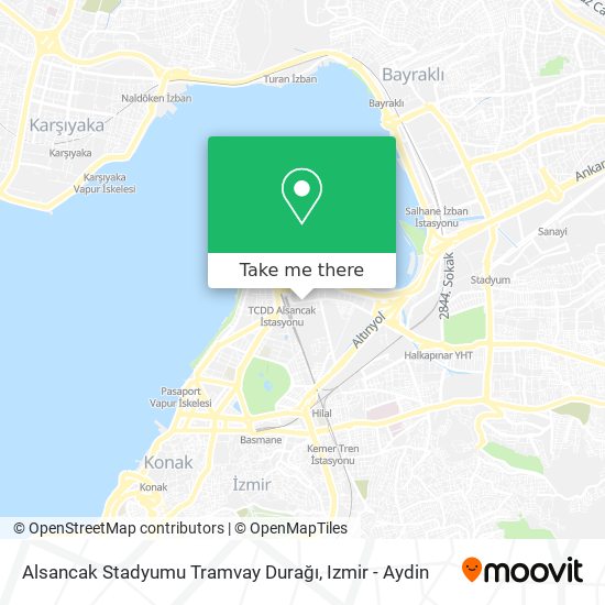 Alsancak Stadyumu Tramvay Durağı map