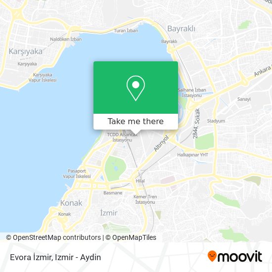 Evora İzmir map