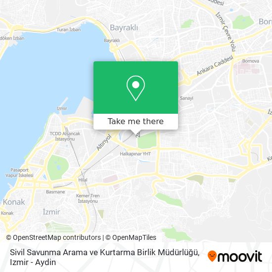 Sivil Savunma Arama ve Kurtarma Birlik Müdürlüğü map