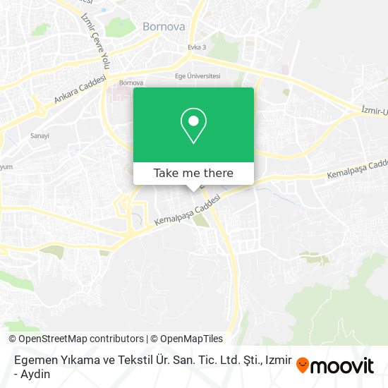 Egemen Yıkama ve Tekstil Ür. San. Tic. Ltd. Şti. map