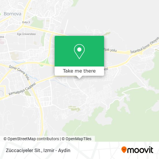 Züccaciyeler Sit. map