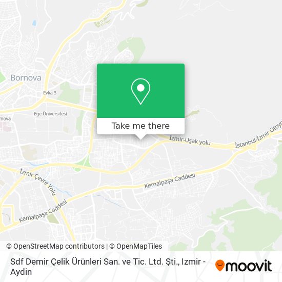 Sdf Demir Çelik Ürünleri San. ve Tic. Ltd. Şti. map