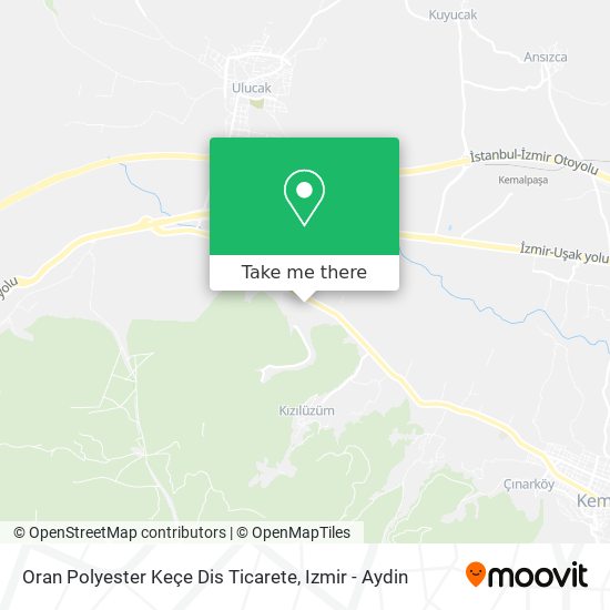 Oran Polyester Keçe Dis Ticarete map