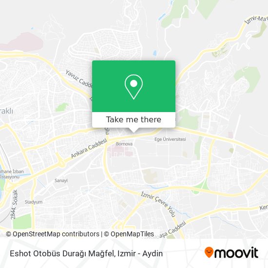 Eshot Otobüs Durağı Mağfel map