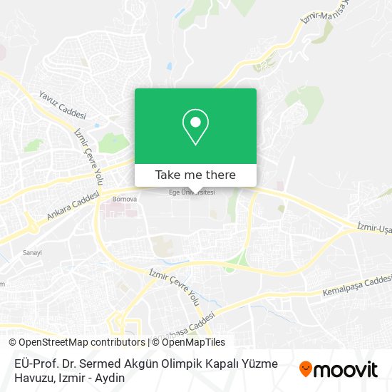 EÜ-Prof. Dr. Sermed Akgün Olimpik Kapalı Yüzme Havuzu map