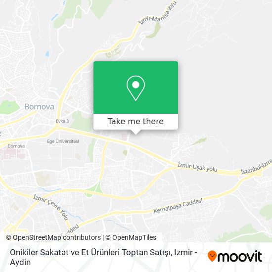 Onikiler Sakatat ve Et Ürünleri Toptan Satışı map