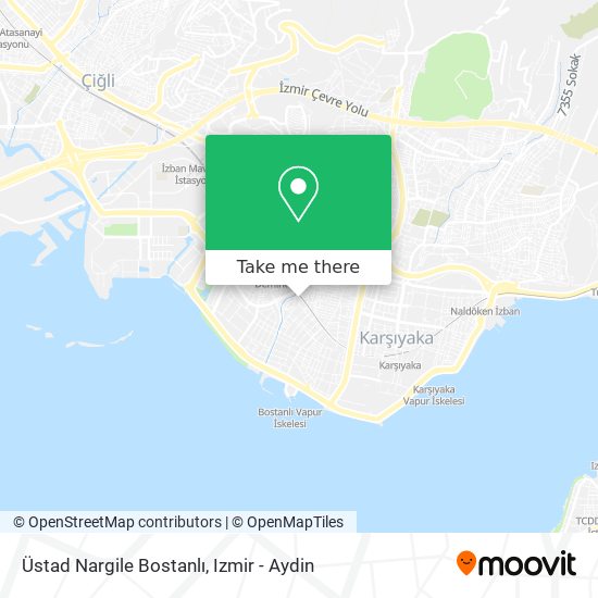 Üstad Nargile Bostanlı map