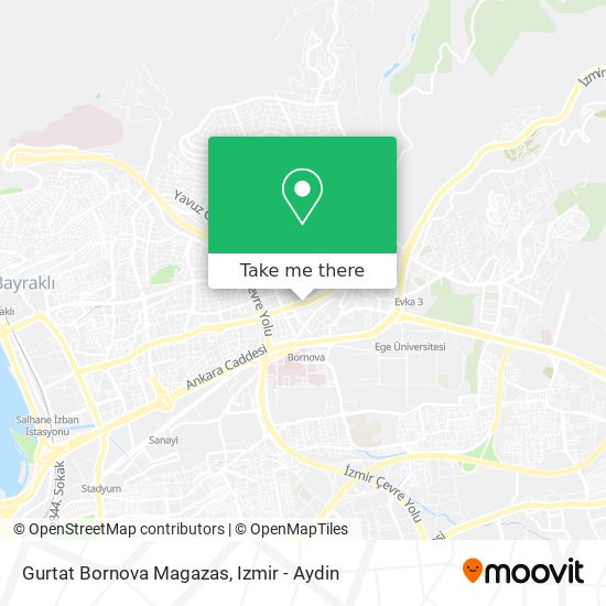 Gurtat Bornova Magazas map