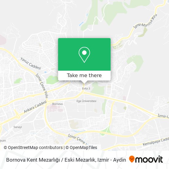 Bornova Kent Mezarlığı / Eski Mezarlık map