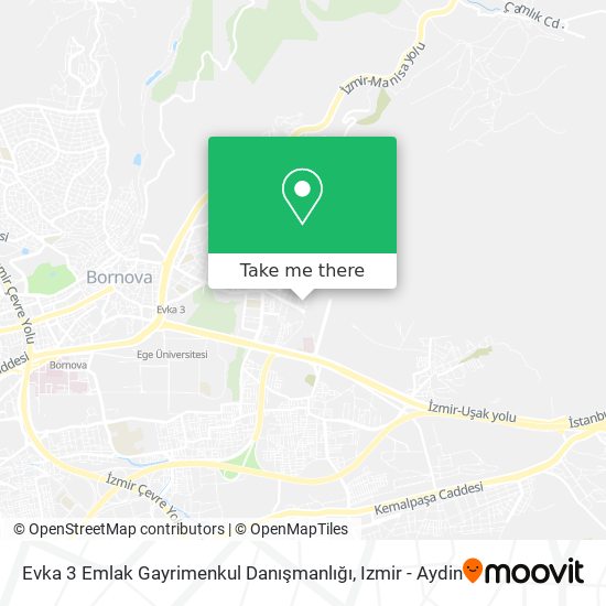 Evka 3 Emlak Gayrimenkul Danışmanlığı map