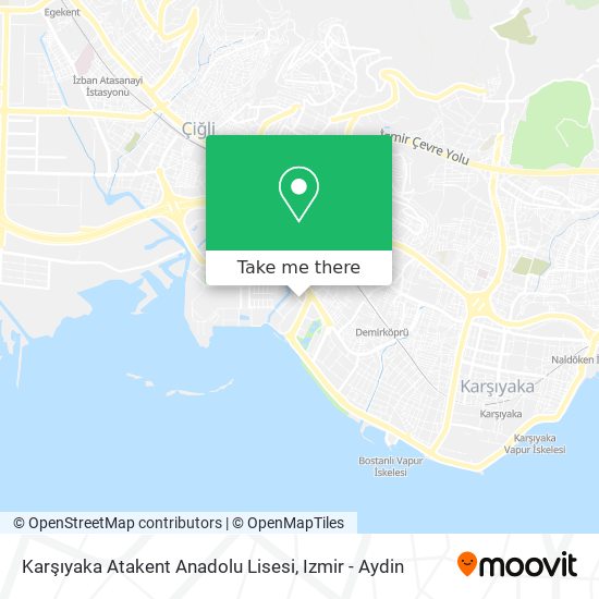 Karşıyaka Atakent Anadolu Lisesi map